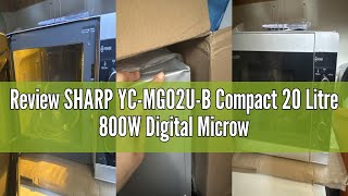Review SHARP YC-MG02U-B Compact 20 Litre 800W Digital Microwave with 1000W Grill, 11 power levels, E