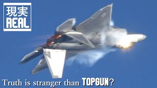 TOP GUN 顔負け！？本物の アメリカ戦闘機のヤバい飛行 22選 TOP22 US Fighter Most Jaw-dropping Maneuver F-22 F/A-18 F-35