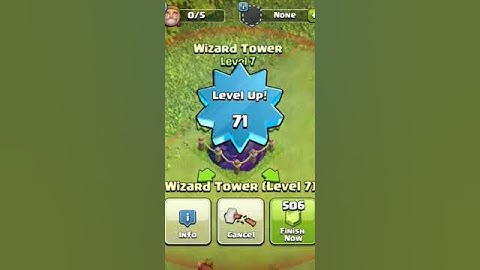 Wizard Tower Level 1 yo Max Level | OP Transformation | Clash of Clans #coc #beststrategy