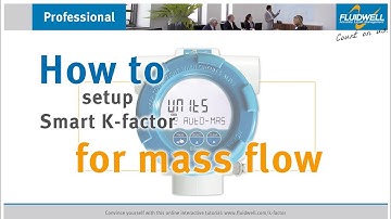 Smart K-factor conversion tutorial for mass flow measurement