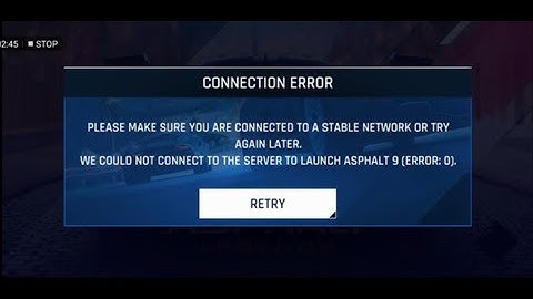 Asphalt 9 Internet Connection Problem Fix
