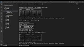 CS50P - Final project, Sleep Cycle Calculator.