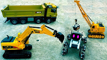Tìm Xe Cẩu Múc Cát Điều Khiển Từ Xa , Máy Xúc , Xe Cần Cẩu , Xe Tải chở Đất , Ô Tô Đồ Chơi Chó Robot