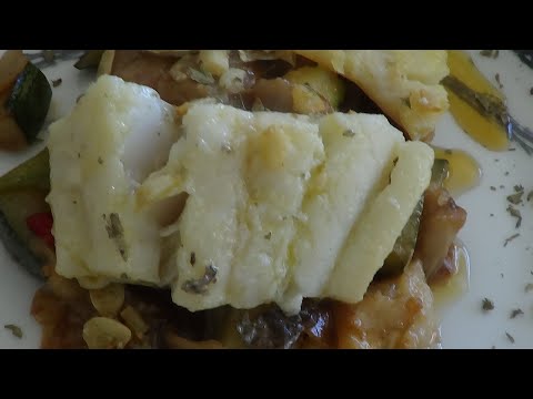 BACALAO CON VERDURITAS SALTEADAS