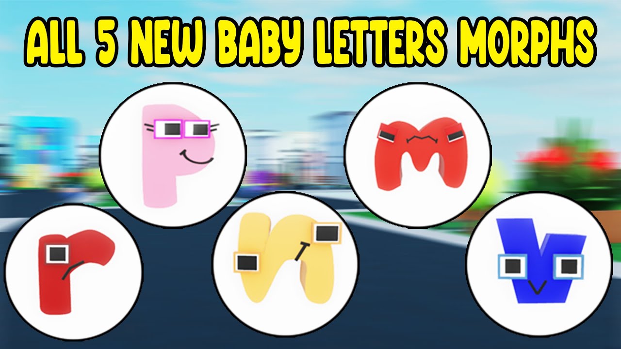 UPDATE How To Find ALL 5 NEW BABY LETTERS in Find The Alphabet Lore