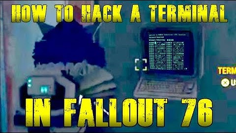 How to Hack a Terminal in Fallout 76 #fallout #fallout76 #gaming #videogames #mmorpg
