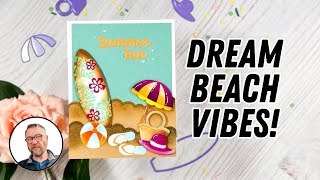 Create Stunning Beach Cards! | Summer Accessories Die Set + August 2025 Sketch