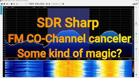 SDR SHARP FM co-channel canceler