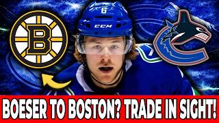 RUMORS! BROCK BOESER TO BOSTON BRUINS? SEE THE TRADE DETAILS! VANCOUVER CANUCKS NEWS TODAY!