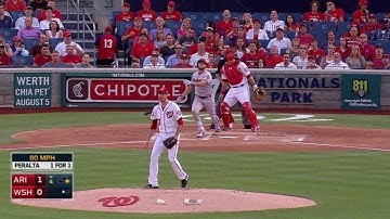 ARI@WSH: Peralta cranks a two-run shot to center