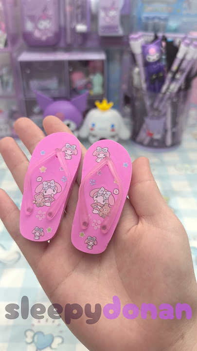 my melody slippers🩴eraser 🩷 #sanrio #cute #mymelody #foryou #unboxing #shopping #shorts