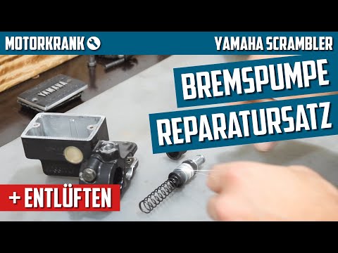 Bremspumpe Reparatursatz, Bremsbeläge und Entlüften - Yamaha XJ550 (4V8) Scrambler Café Racer Teil20