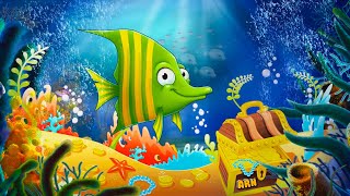 Bedtime Lullabies and Calming Undersea Animation. Baby Lullaby Fish