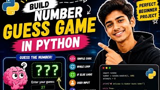 Python Number Guessing Game 🚀 | Mini Project for Beginners