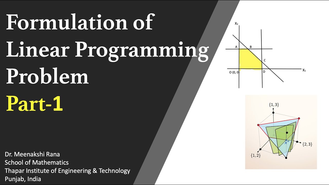 assignment problems in linear programming