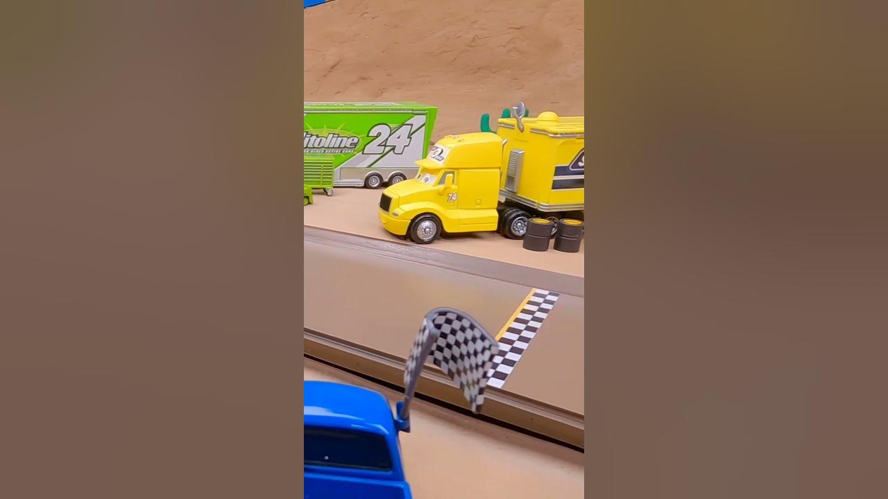 Lightning McQueen Races Against Rivals