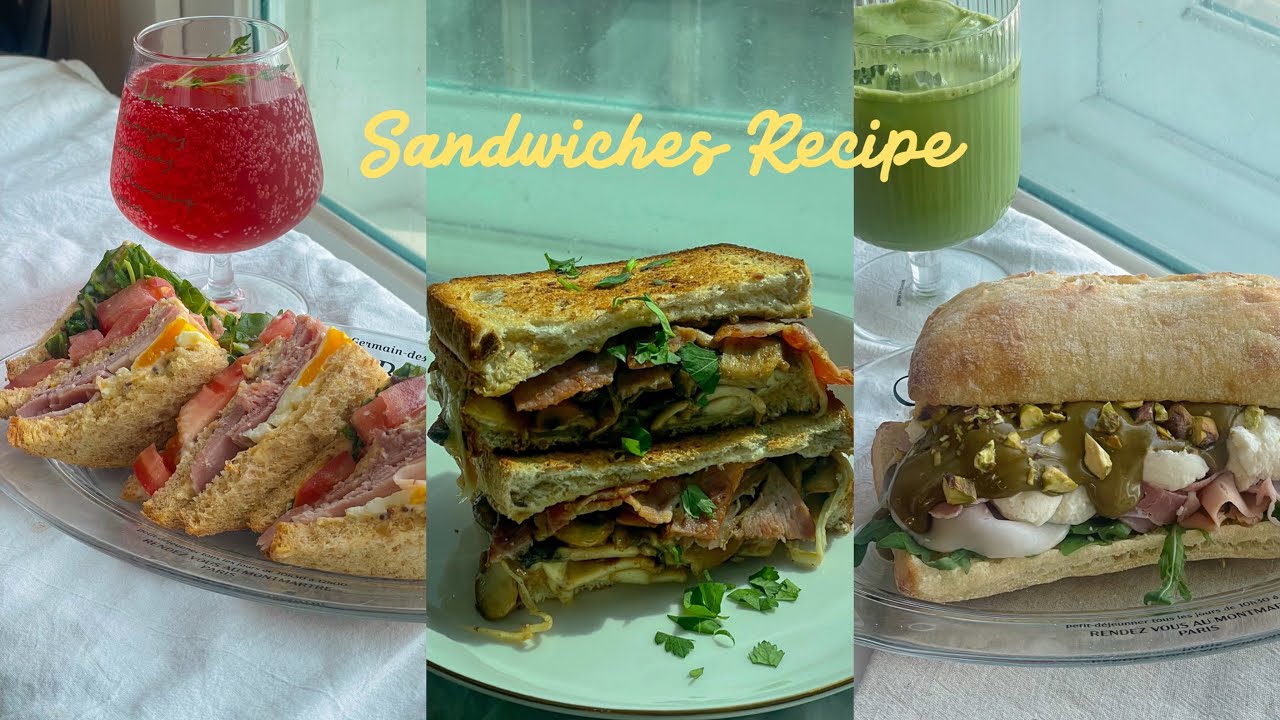 10가지 샌드위치 레시피 모음 🥪 | 그릴드 샌드위치 | 콜드 샌드위치 | 스타벅스 샌드위치