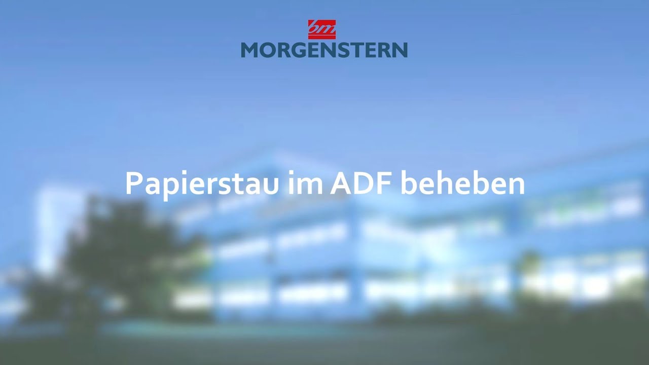 MORGENSTERN AG Self-Service: Papierstau im Originaleinzug bei einem Kyocera Gerät beheben