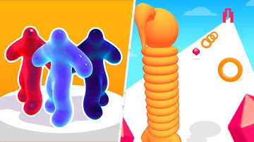 Satisfying Mobile Games 2023 - Blob Runner 3D, Long Neck Run, A-Z Run, Count Masters, Juice Run...
