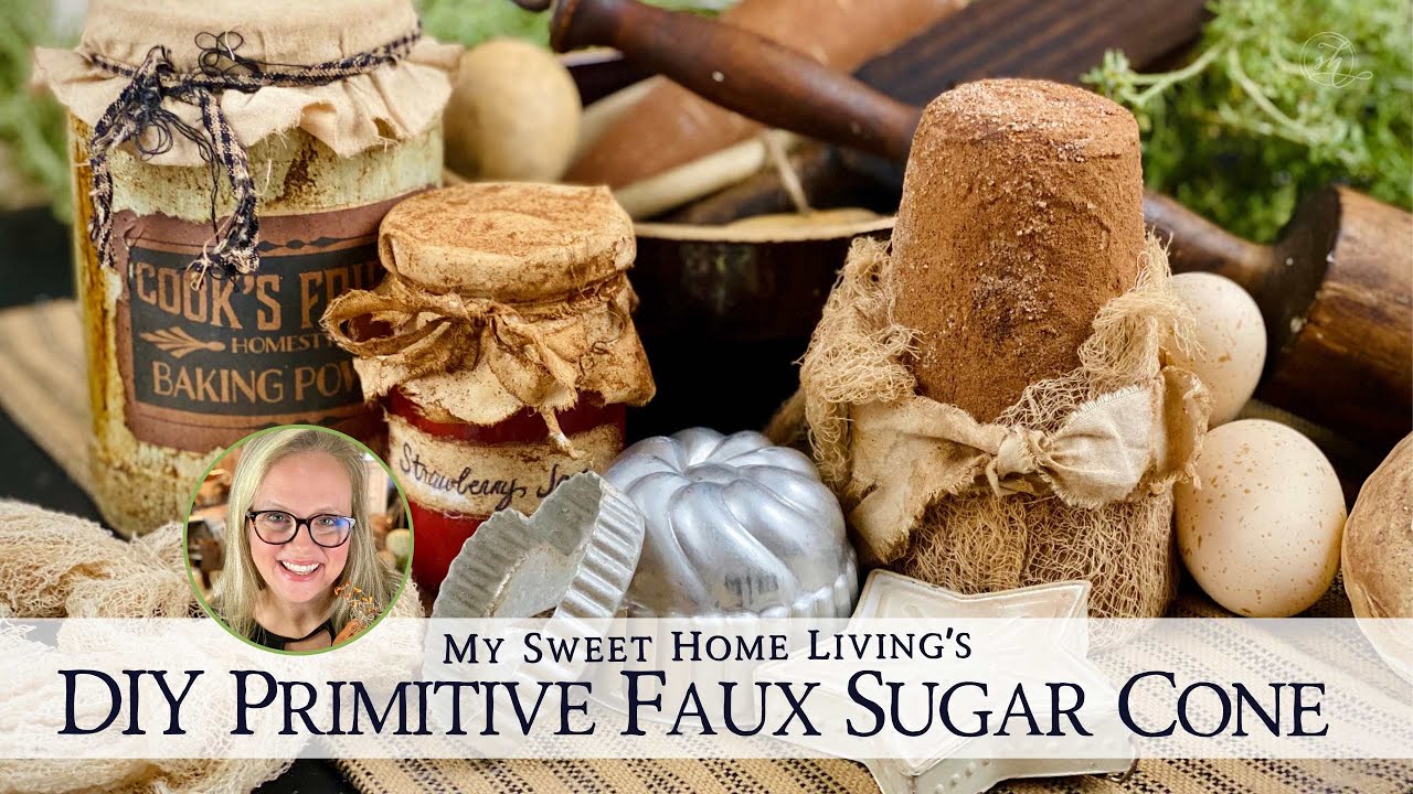 Faux Sugar Cone Primitive DIY Craft