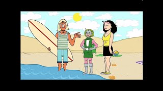 Nelson Helps Andy Sing Yo Gabba Gabba Super Martian Robot Girl Beach From Summer 