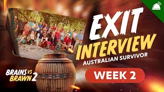 Survivor AU: Brains v Brawn II Week 2 Exit Interview