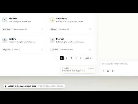 Scrape Multiple Pages Automatically with AI (Pagination) - Lection