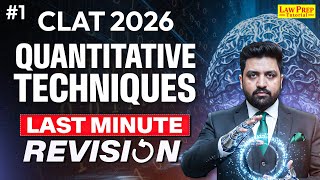 Quantitative Techniques | Complete Revision Part 1 | QT for CLAT 2026 | CLAT 2026 Preparation