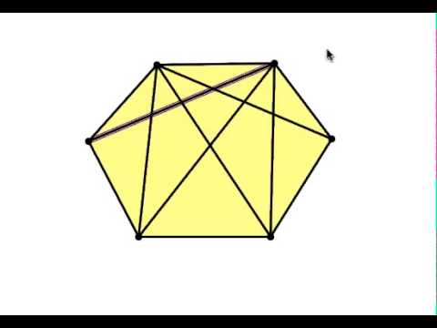 Counting the diagonals in a hexagon