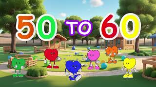 Download Lagu Learn Numbers 50-60 with Fun Singing Melody for Kids | Educational Counting, learning numbers song MP3
