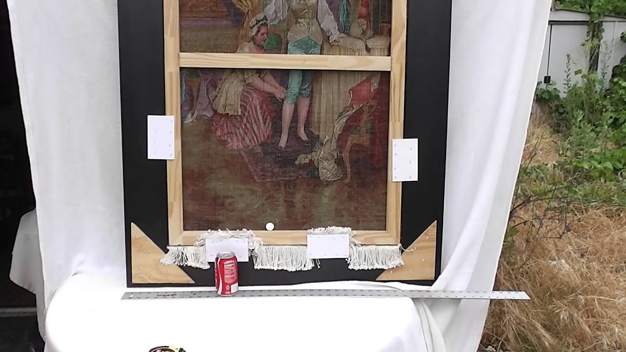 Back of Imported Iranian Wall Tapestry Hanging Handmade Wool Woven Rug