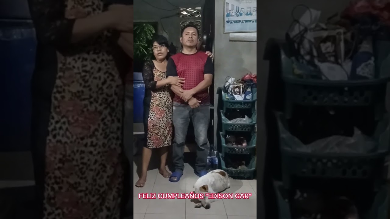 festejando el cumpleaños de Edison Gabriel