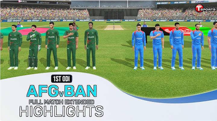 Bangladesh Beat Afghanistan To Level The Series 1st ODI Match Highlights Real cricket 24..