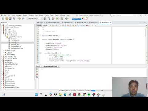 Polymorphism Java OOP Menggunakan GUI