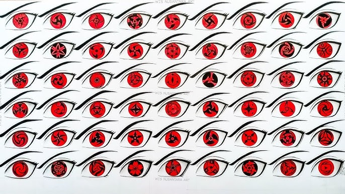 sharingan eye drawing