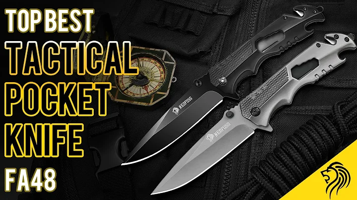 NedFoss 5-in-1 Pocket Knife with Bottle Opener, Glass Breaker, Seatbelt Cutter and Wrench