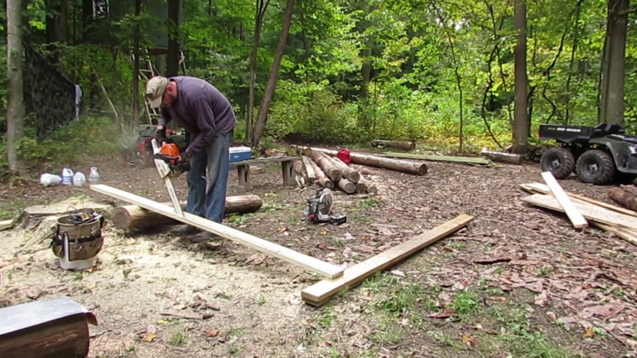 Building an off grid log cabin Ep. 17 - YouTube