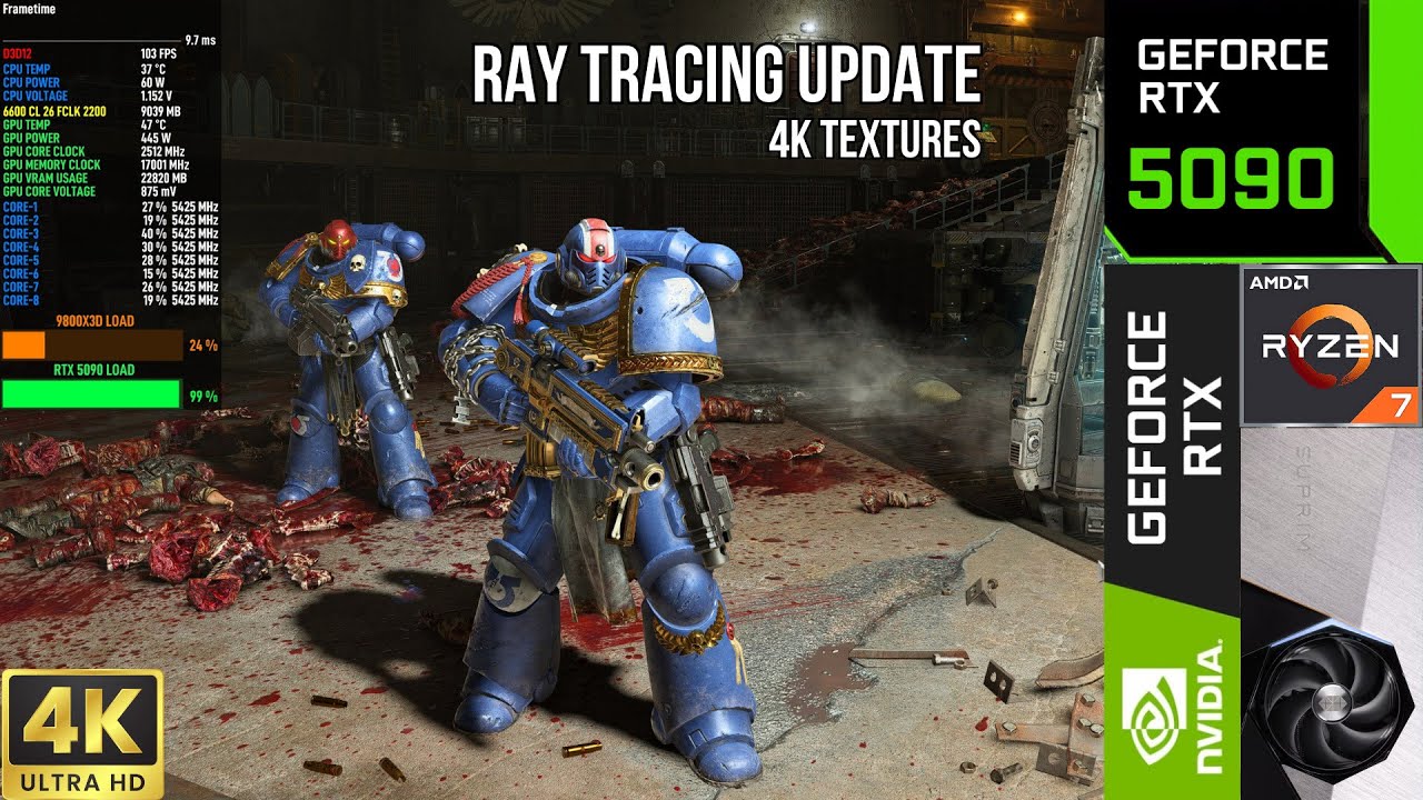 Space Marine 2 : RTX 5090 Ray Tracing Update, 4K Textures, Ultra ...