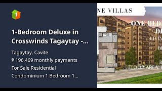 1-Bedroom Deluxe in Crosswinds Tagaytay - Alpine Villas