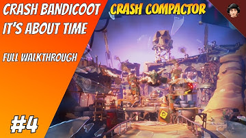 Crash Bandicoot 4: Crash Compactor - 100% Walkthrough - ALL Achievements - ALL Gems
