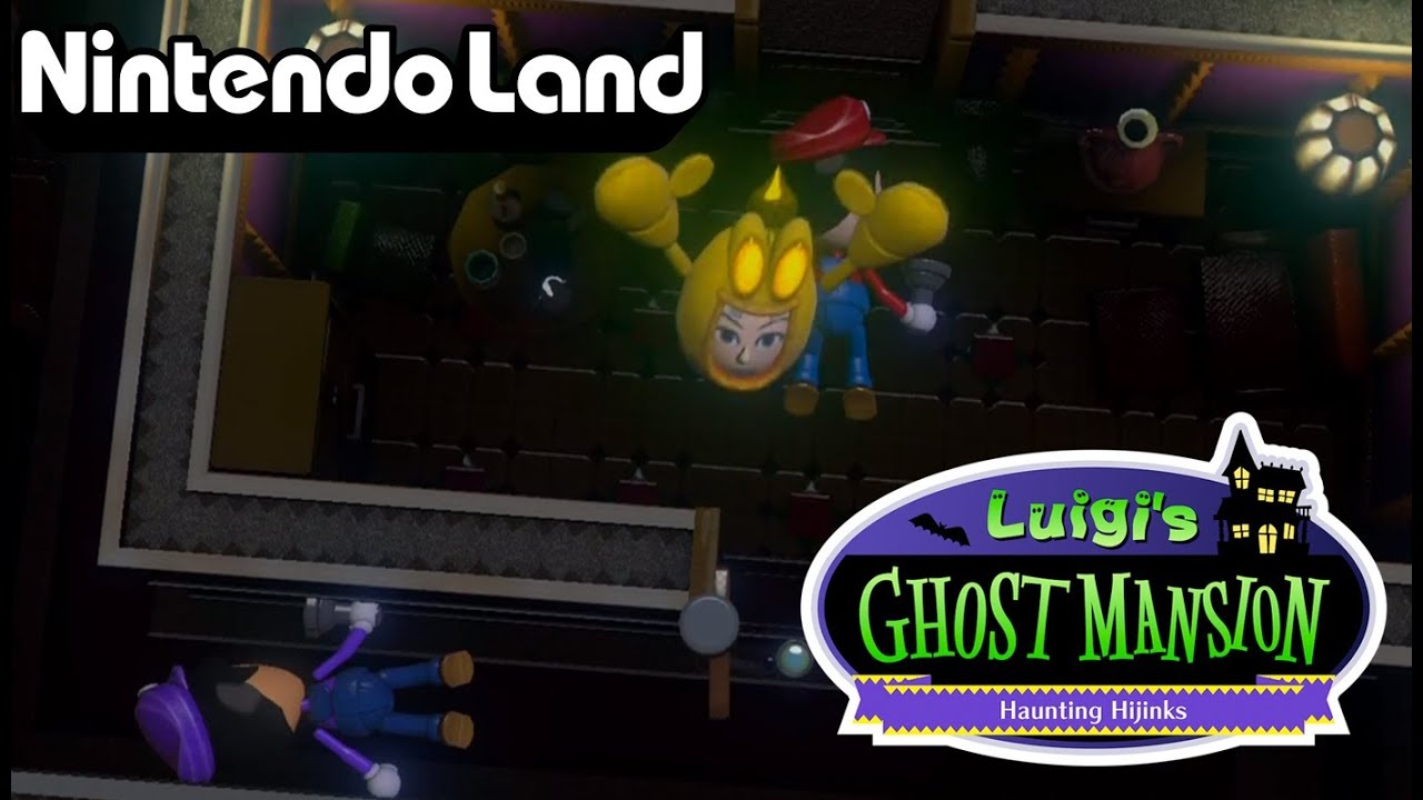 Nintendo Land (Co-op) - Luigi's Ghost Mansion - YouTube