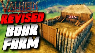 Boar Farm For UNLIMITED Production | Works In Mistlands! | Valheim Guide