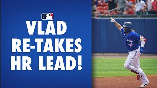 Vlad Guerrero Jr. goes deep 3 days in a row to take back the HR lead!