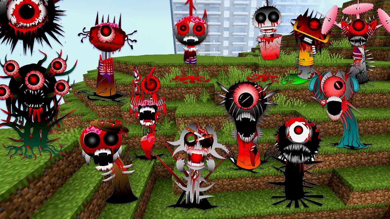 Incredibox Sprunki Phase 8 ALL Nextbots Addon in Minecraft PE