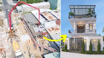 Quá Trình Đổ Bê Tông Biệt Thự 3 Tầng Tại Khu Lấn Biển Rạch Giá