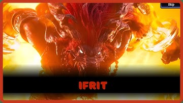Ifrit CG Summoning Animation | War of the Visions: Final Fantasy Brave Exvius
