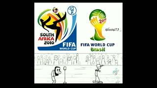 world cup song 2010 VS 2014 | اغنية كأس العالم 2010 و 2014