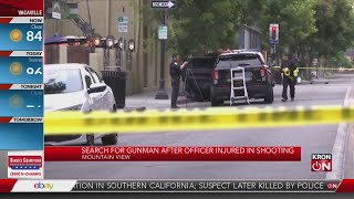 Search for gunman after officer injured in Mountain View shooting