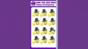 Find the Odd Emoji Out  #findthedifference #emojichallenge