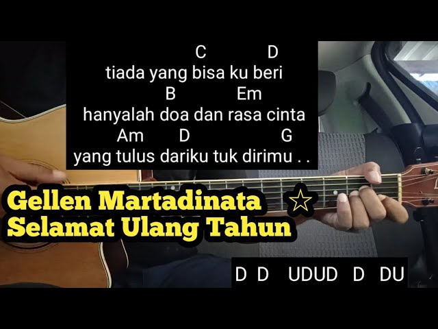 Kunci Gitar Selamat Ulang Tahun - Gellen Martadina ( Tutorial Untuk Pemula ) By DE Kunta class=